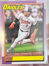 GUNNAR HENDERSON 2025 Topps 35th Anniv No Name On Front SSP /35 T90-32 Orioles