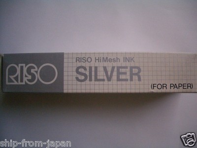 SILVER - RISO Print Gocco Hi mesh INK for paper Screen printer PG-5 PG-11 PG-10