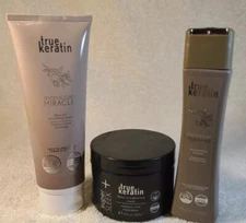True Keratin Super+SLEEK Deep Conditioning Mask Plus Leave-in & Shampoo SET