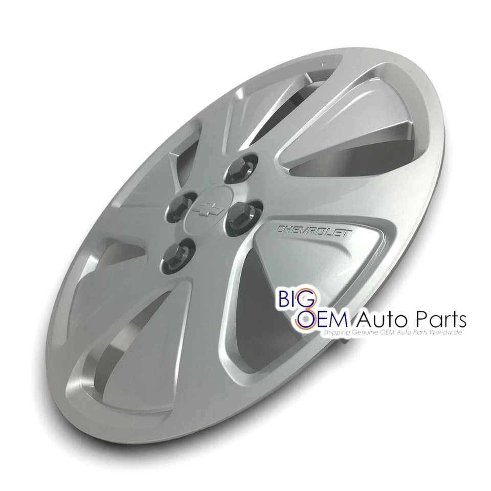 Chevy Spark 2016-2018 tapacubos único 15" cubierta de rueda plateada fabricante de equipos originales nuevo 42441055 Foto 2 de 4