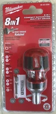 Milwaukee - 48-22-2330 - 8-in-1 Compact Ratcheting Multi-Bit Screwdriver