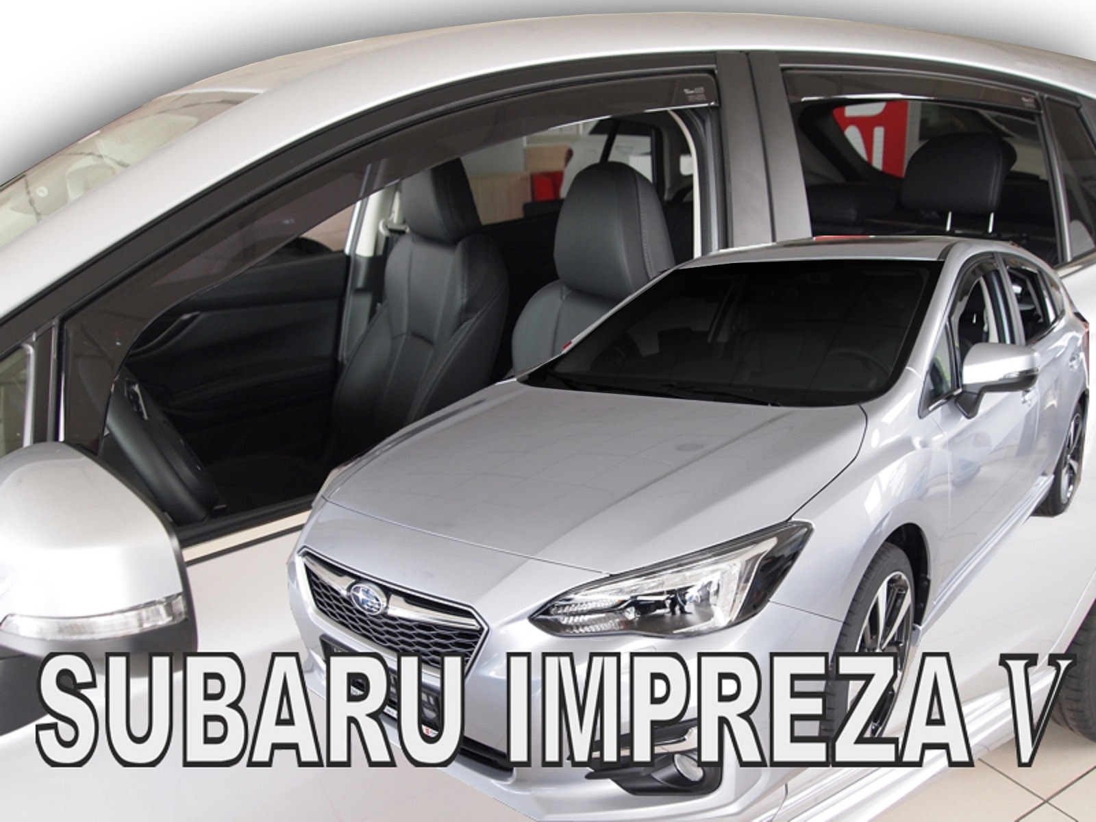 Déflecteurs de vitre Subaru Impreza anti pluie et buée pour berline 4 pièces