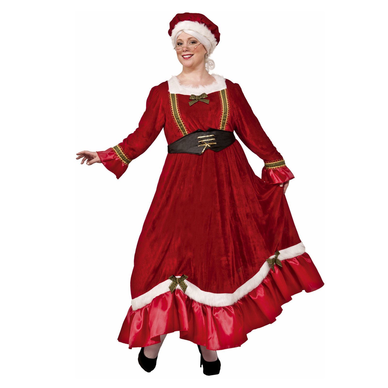 costume santa claus girl