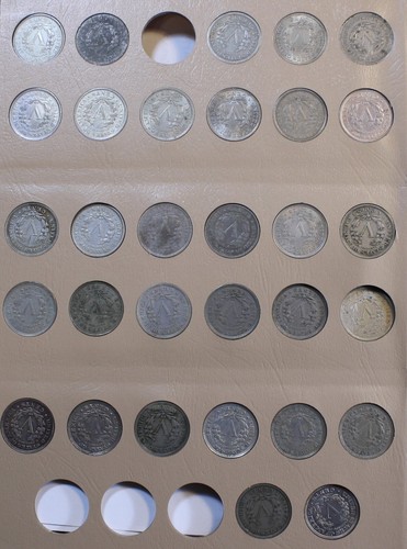 1883-1912-D Liberty V Nickels Dansco carpeta de álbum alto grado en su mayoría F-UNC LN22 - Imagen 7 de 10