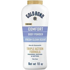 Gold Bond Comfort Body Powder 10 oz Talc Free Fresh Clean Scent With Aloe | USA