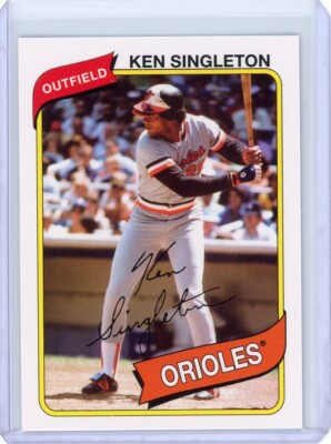 2012 TOPPS ARCHIVES KEN SINGLETON SP #204 BALTIMORE ORIOLES SET BREAK