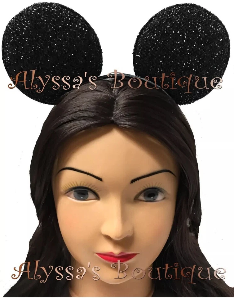 *24 pc* Minnie Mickey Mouse Ears Headbands Black Pink Bows Birthday Favors Cute - Image 2 of 4