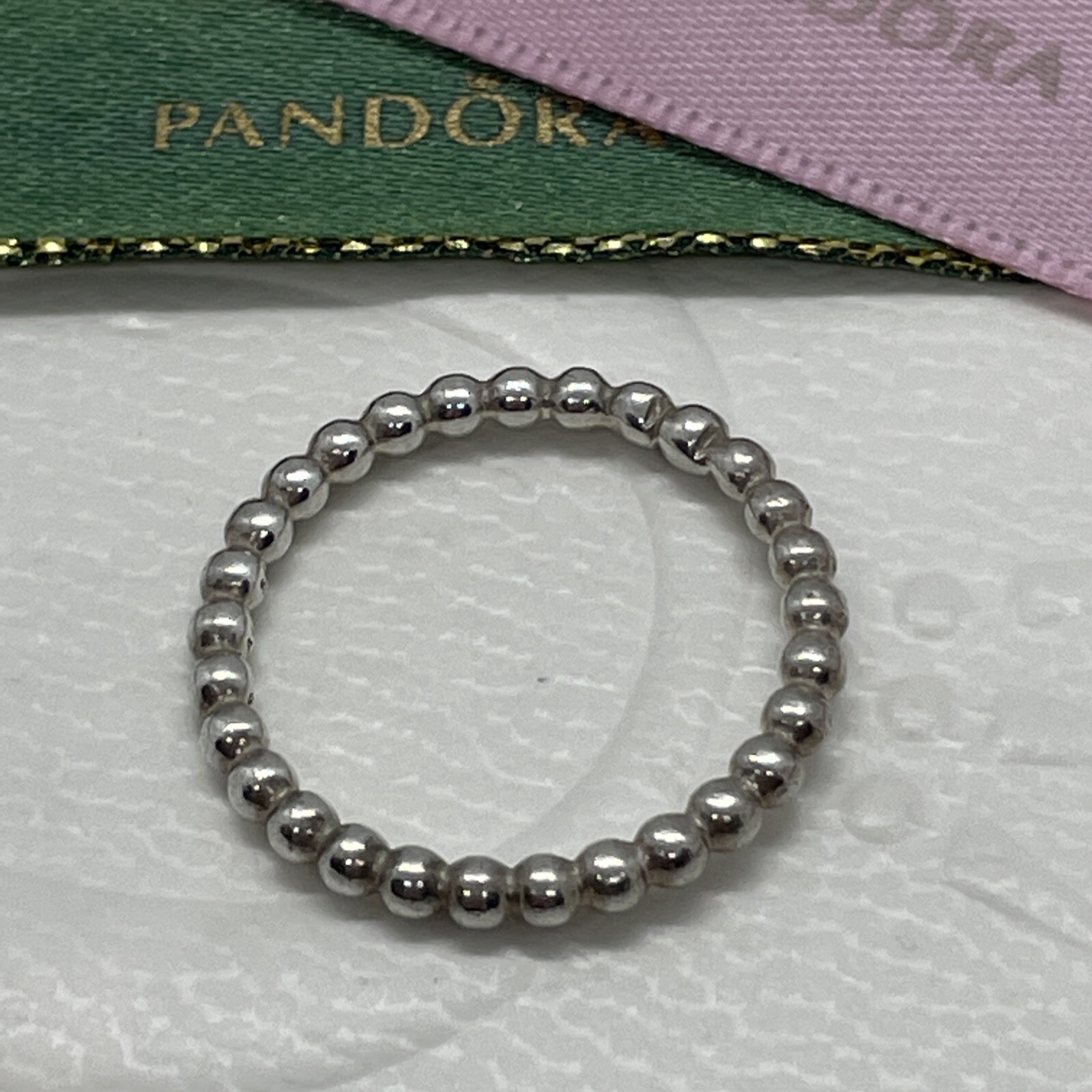 Pandora Small Bubble Stack Ring Size 54 Genuine 1… - image 5