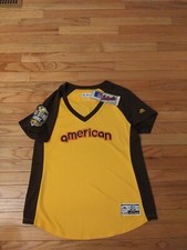 Maglia American League MLB Majestic Cool Base 2016 All Star Game nuova con etichetta donna XL