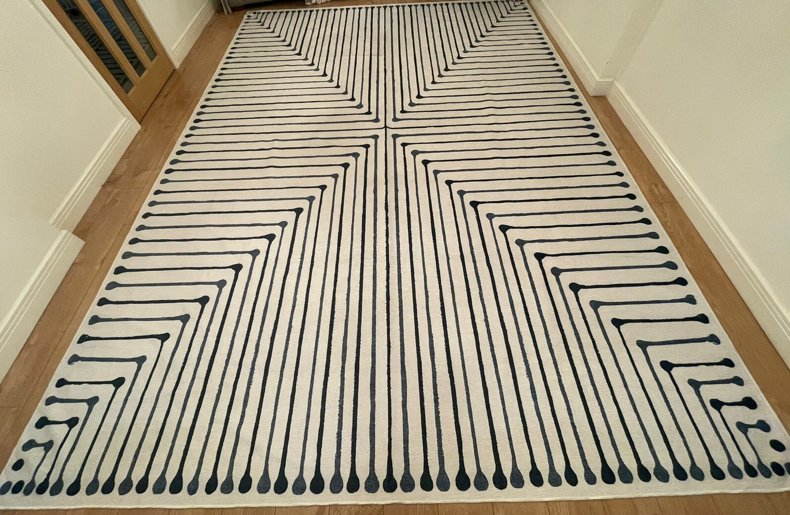 305x425 Rug New Rare Jonathan Adler Inkdrop Slate Blue Rug RRP £629 Huge 305x425 ...