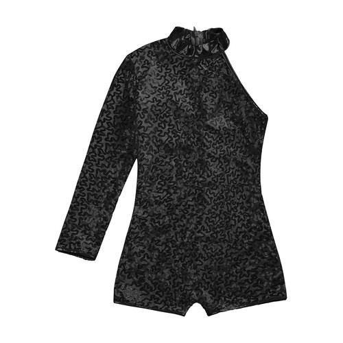 DE Gymnastikanzug Kinder Mädchen Glänzende Turnanzug Trikot Langarm Jumpsuit - 第 23/56 張圖片