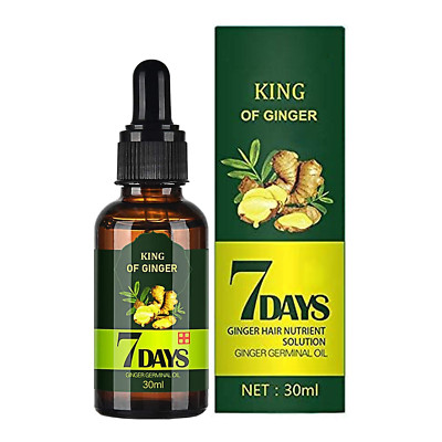Hair Regrow 7 días, aceite esencial de jengibre germinal para el cabello