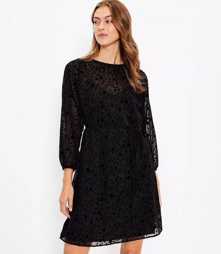 LOFT Star Tie Waist Dress - Large - Foto 3 di 4
