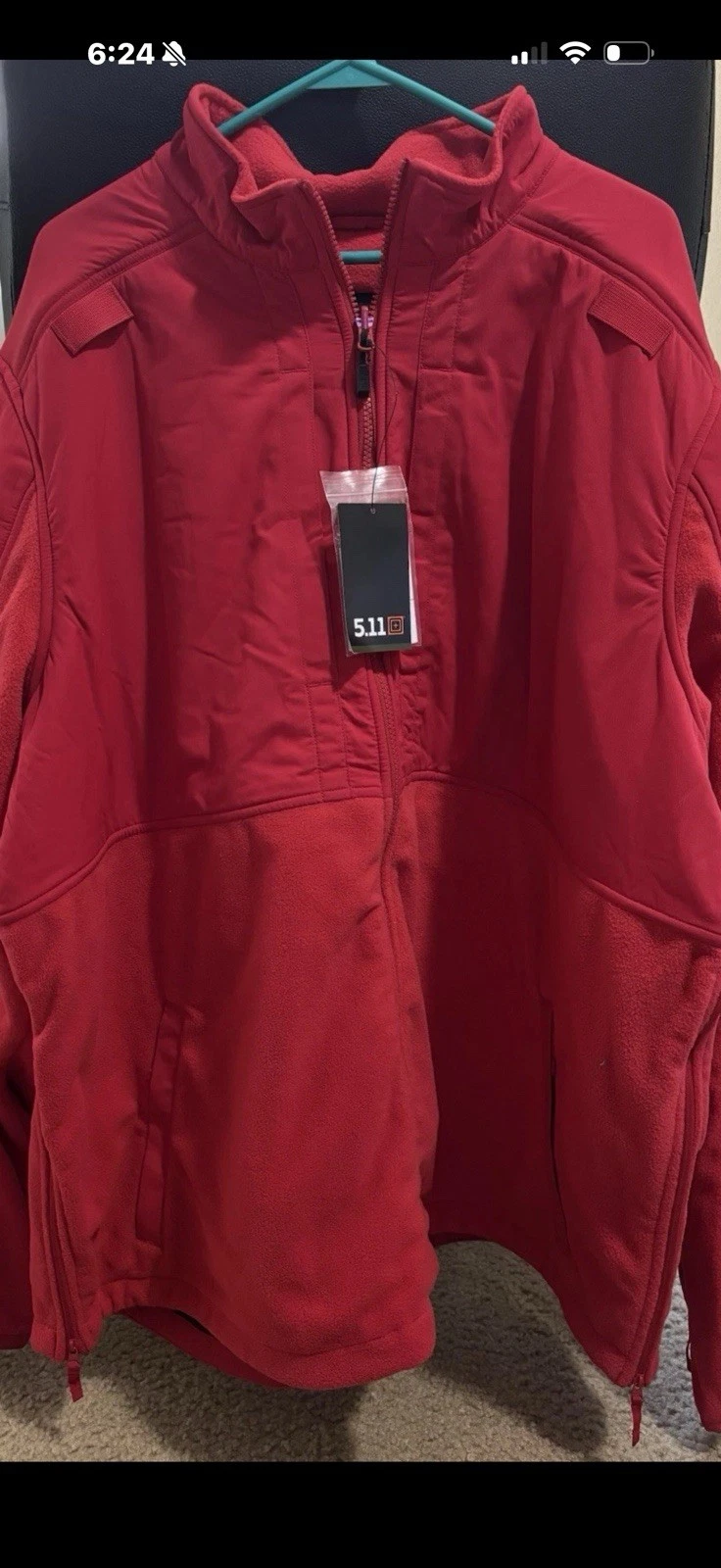 5.11 Tactical Fleece Jacket Mens 4XL Range Red Full Zip NWT