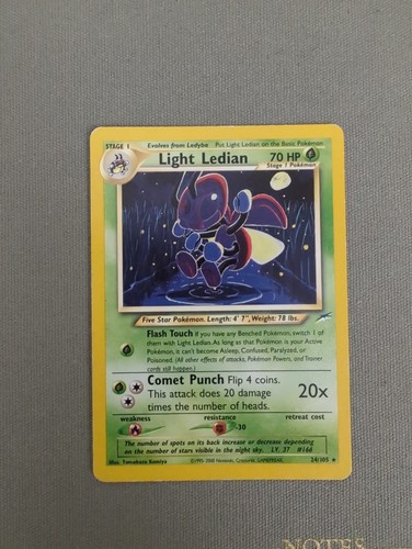 Pokemon TCG Light Ledian LP Neo Destiny 24/105 Regular Card