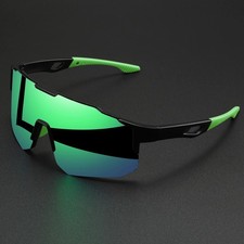 Oversized Colorful Sports Sunglasses UV400 Wraparound Cycling Running Hiking