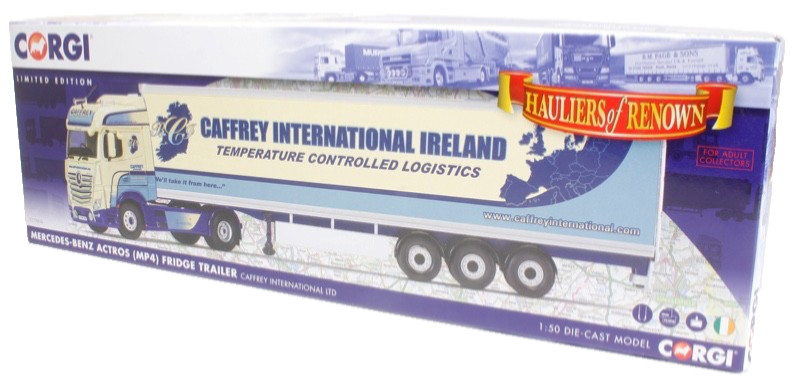 Rare Corgi CC15803 Mercedes-Benz Actros (MP4) Fridge Trailer Caffrey Internation