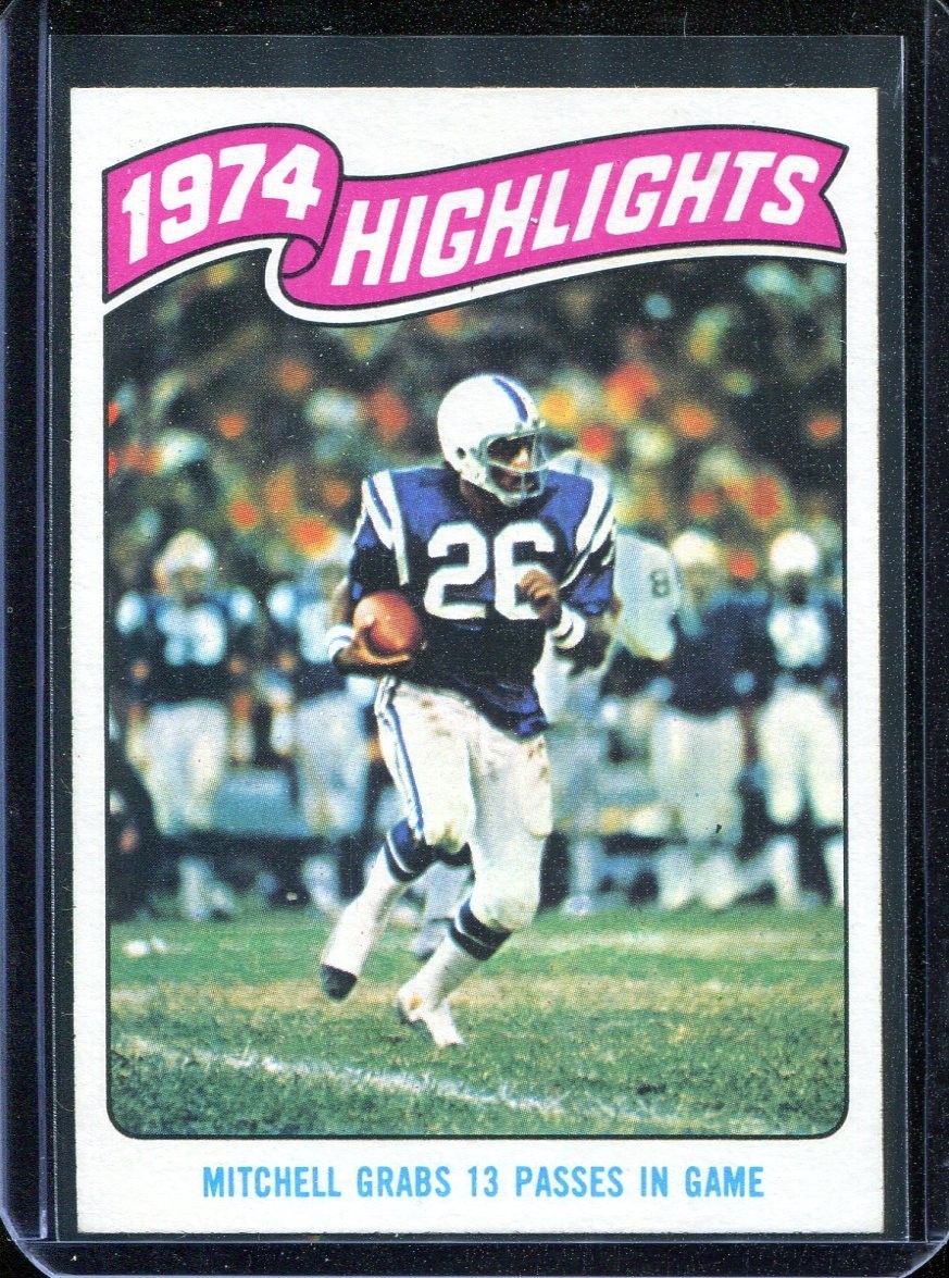1975 Topps Football # 456 Lydell Mitchell  Highlights  (NM-MT) Near Mint to Mint