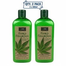 2 x XHC Xpel Hair Care Hemp Shampoo For Natural, Sleek & Shiny Hair 400ml 11.19 per litre