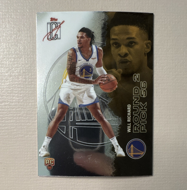Topps Signature Class 2026 Will Richard Chrome Rookie #150 Warriors NBA