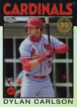 2021 Topps Chrome '86 Topps #86BC6 Dylan Carlson Rookie RC Card