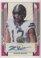 2021 Leaf Metal Draft Portrait Pink Rainbow 5/20 Rashad Weaver #PA-RW1 Auto 4z8