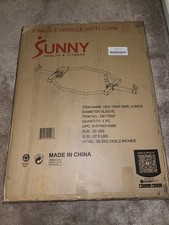 Sunny Health Fitness Olympic Barbell Hex Trap Bar 22 lbs Bar Brand New