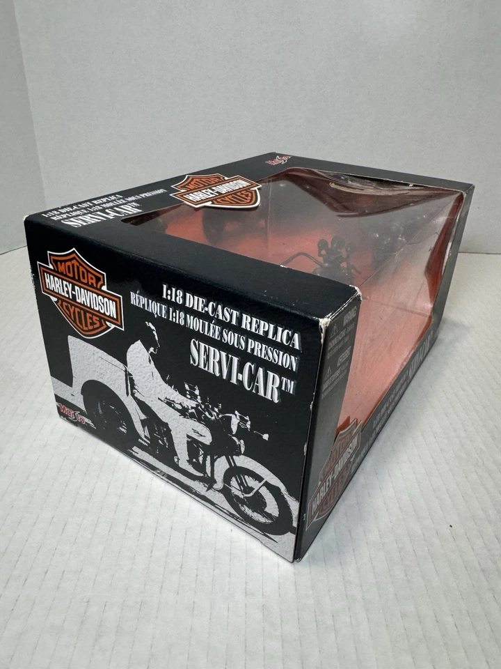 Maisto 1:18 Harley Davidson 1947 Servi-Car Service Car Trike 3 ruedas Minicar Foto 4 de 4