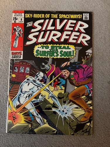 Marvel Silver Surfer #9 Oct 1969 To Steal the Surfer's Soul VG-