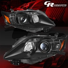 PAIR BLACK AMBER OE STYLE PROJECTOR HEADLIGHT LAMPS FOR 2010-2012 LEXUS RX350