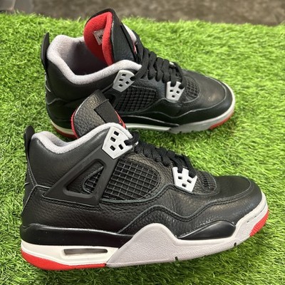Nike Air Jordan 4 Retro Bred Reimagined FQ8213-006 GS Size 3.5Y / 6 Women s Rare