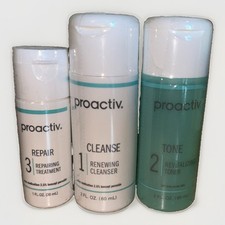 Proactiv 3-Step Acne System Cleanser Toner Sealed  Repair Treatment Set
