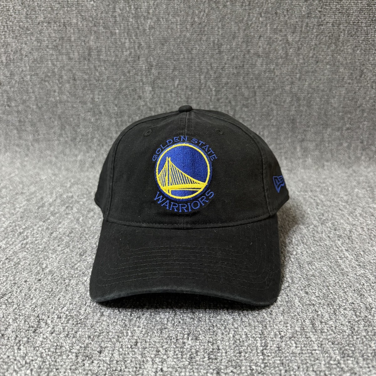 New Era Golden State Warriors Dad Hat Strapback Black One Size NBA