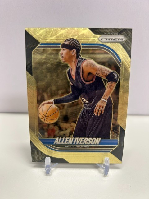 2025-26 Panini Prizm Allen Iverson GOLD VINYL PARALLEL Legend Card 2/5