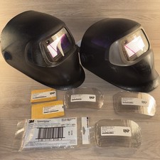 Lot Of 2 3M Speedglas Helmet 100V Welding with Auto-Darkening 44 x 93 mm Read