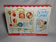 Fisher-Price Crib Playpen Activity Center 1973, CIB, vintage, retro, baby