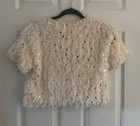 ZARA Girls Feathered And Heart Shaped Sequins Top Size 11-12 Years — photo 2