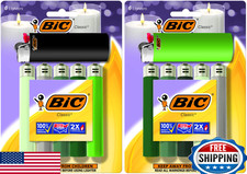 BIC Classic Maxi Pocket Lighter, Shades of Green, 12-Pack, Dependable Ignition
