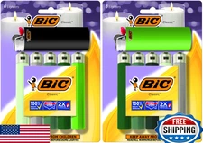 BIC Classic Maxi Pocket Lighter, Shades of Green, 12-Pack, Dependable Ignition
