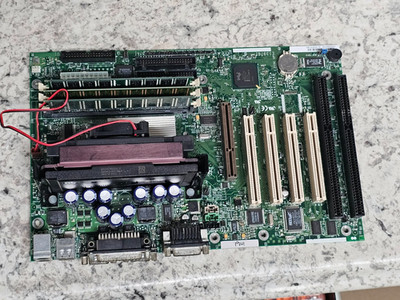 Rare Retro Clean Intel RC440BX Motherboard E139761 PCI ISA AGP USB w/CPU & Audio