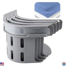 Heavy-Duty Sheet Holders, Secure Mattress Straps, Fits All Sizes, 4 Pcs, Grey