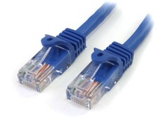 Startech 3 Ft Blue Snagless Cat5 Utp Patch Cable - 1 X Rj-45 Male - 1 X Rj-45
