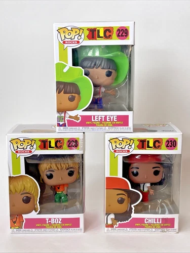 Funko Pop! Rocks: TLC Set Of 3! T-Boz #228, Left Eye #229, Chili #230!