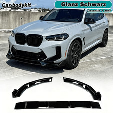 Glanz Schwarz Frontlippe Spoilerschwert Frontspoiler F�r BMW X3M F97 LCI 2022-24