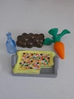 Playmobil Food Lot Home Catering Kitchen Pizza Vegetable Store