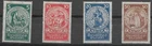 German Reich MiNr 351 - 354 clean folded *