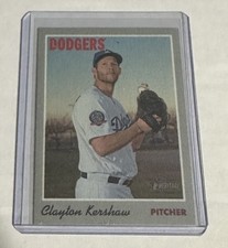 2019 Topps Heritage - 1970 Cloth Stickers Clayton Kershaw #3 HOF  