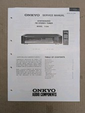 Onkyo Sintonizzatore Stereo FM Sintetizzato Modello T-G10 Manuale di Servizio D-4739