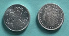 Lot (2) 1/4 OZ = 1/2 TROY OZ Total .999 FINE SILVER Rounds Liberty/Morgan 🟡⭐️