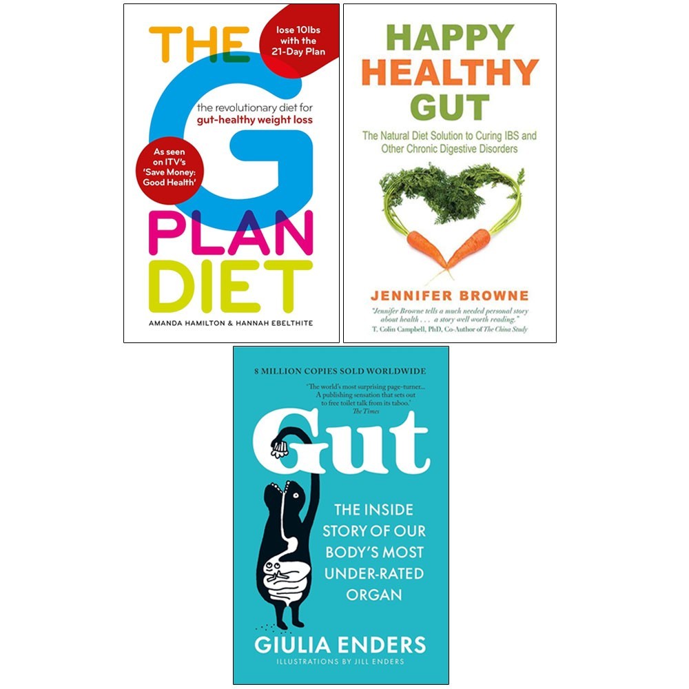 The G Plan Diet,Happy Healthy Gut,Gut 3 Books Collection Set Paperback